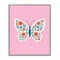 Stupell Industries Boho Pink Floral Butterfly Framed Giclee, design by Jessica Beck